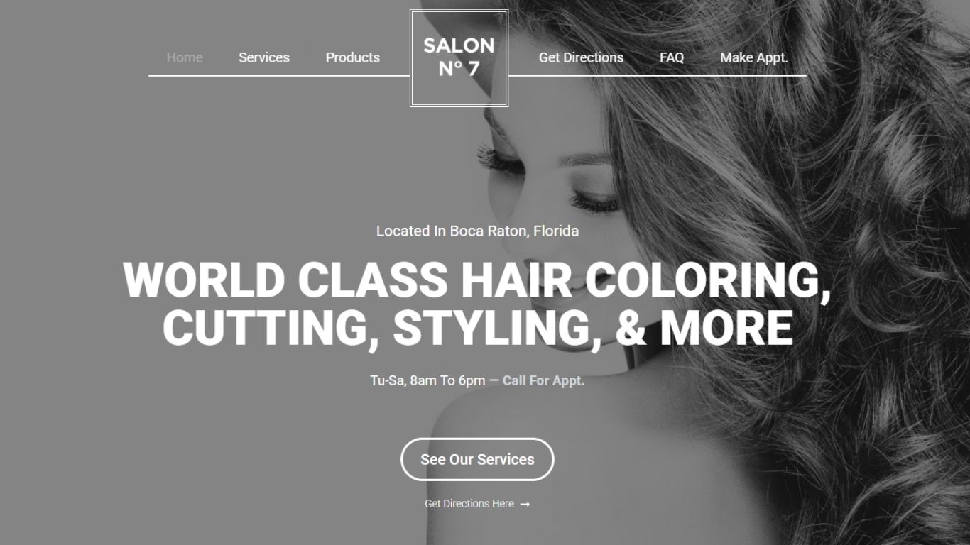 Homepage Tech and Mech built for Salon No 7